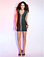  Sheath/Column V-neck Sleeveless Short/Mini Bandage Dress