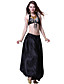  Dancewear Satin with Tassels and Sequins Belly Dance Performance Top and Bottom for Ladies More Colors