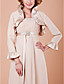  Sheath/Column Square Floor-length Satin And Chiffon Mother Of The Bride Dress With A Wrap