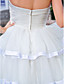  Ball Gown Sweetheart Knee-length Organza Wedding Dress