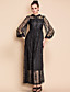  TS VINTAGE Puff Sleeve Lace Maxi Dress