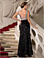  Trumpet/Mermaid V-neck Floor-length Sequined Evening Dress