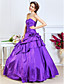  Ball Gown Sweetheart Floor-length Taffeta Evening Dress