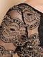  TS V Back Gold Lace Stitching Jersey Bodycon Dress