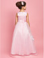  A-line Jewel Floor-length Organza Flower Girl Dress