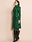  TS Military Style Metal Button Tweed Coat