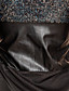  ts trendy stoffen splicing pailletten lange mouw schede jurk