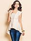  TS Swallow Tail Zipper Sleeveless Tweed Blouse