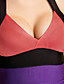  TS Contrast Color Backless Strap Bodycon Bandage Dress