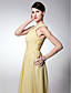  Sheath/Column Scoop Floor-length Chiffon Bridesmaid Dress