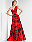  Trumpet/Mermaid One Shoulder Floor-length Taffeta Evening Dress