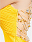  Trumpet/Mermaid V-neck Sweep Train Chiffon and Satin Evening Dress