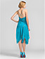  Sheath/Column V-neck Knee-length Chiffon Cocktail Dress