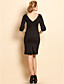  TS Flare Sleeve Bodycon Fishtail Dress