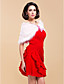  elegante Kunstpelz mit Bändern Hochzeit / Anlass Schal / Wrap