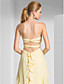  Sheath/ Column Sweetheart Sweep/ Brush Train Chiffon Elastic Woven Satin Evening Dress