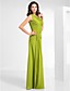  Chiffon Sheath/Column One Shoulder Floor-length Evening Dress inspired by Sigourney Weaver at Golden Globe