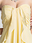  Sheath/ Column Sweetheart Sweep/ Brush Train Chiffon Elastic Woven Satin Evening Dress