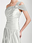  A-line One Shoulder Floor-length Chiffon And Satin Bridesmaid Dress