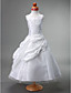  Ball Gown Jewel Ankle-length Taffeta Flower Girl Dress