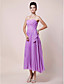  A-line Sweetheart Tea-length Chiffon Mother of the Bride Dress