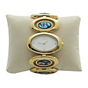 Ladies Golden Watch with Double Color Ribbons (WEIQIN-039) (Start From 5 Units)
