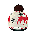 SAMII Jacquard Deer Crochet Knit Beanie Hat-Black (0026) (Start From 20 Units)-Free Shipping