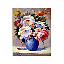 Handmade Flowers Art Oil Painting on Canvas (GDH-151) (Start From 20 Units)-Free Shipping