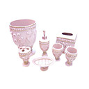 Chrysanthemum Bathroom Accessory Set/Soap Dish + More P011 (Start From 10 Units) Free Shipping