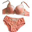 1-Set Women's Embroidered Push Up Bra and Panty Set (YFF064) (Start From 20 Units)Free Shipping