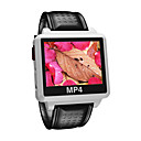 4GB Widescreen MP4 / MP3 Player Watch-1.5"TFT Display / Waterproof Function/White S828-2