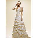 a-line Spaghetti-Trägern Satin Abendkleid / prom Kleid (ycf126) (ab 3 Stück) versandkostenfrei