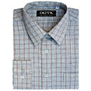 Männer lange Ärmel Plaid klassische Hemd (chs049)-Versandkosten