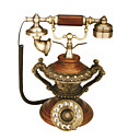klassieke houten en koperen bellen telefoon (fgdh011) (vanaf 3 stuks)-gratis verzending