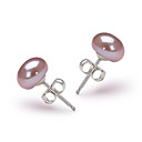 14k Gold Lavender 7.5-8mm AA Freshwater Pearl Earring