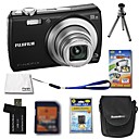 Fujifilm Fuji FinePix F100fd 12MP Digital Camera + 2GB SD Card + Extra Battery + 6 Bonus