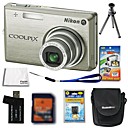 Nikon Coolpix S700 12.4MP Digital Camera + 2GB SD Card + Extra Battery + 6 Bonus