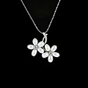 Sterling Silver White AA Freshwater Pearl Pendant With Necklace (LQS008)