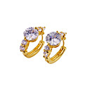 Stylish Cubic Zirconia Earring on 18K Gold Plated - CZ Earings SYX-0203 (SZY104)
