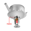 1/3 Inch Sony Color CCD Fire Sprinkler Style Wired Camera with Audio