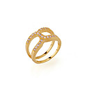 elegante anello zirconi in oro 18k anello placcato-cz 80.831-11 (szy315)