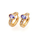 Shining Cubic Zirconia Hoop Earring - CZ Earring SDX-0012 (SZY351)