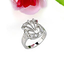 platine de style cubique zirconia ring - cz ring 80712-06 (szy326)