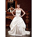 Ball Gown Sweetheart Court Train Nylon Taffeta Wedding Dresses for Bride DA8062-1X (HSX822)