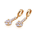 18K Gold Plated Cubic Zirconia Earring - CZ Earring SDX-0045 (SZY368)