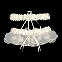 2-Piece Satin With Beading Wedding Garters