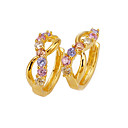 18K Stylish Dancing Cubic Zirconia Earring - CZ Earring SYX--0131 Colorful (SZY432)