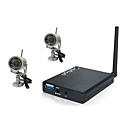 2,4 GHz a quattro canali wireless usb telecamera di rete con kit 2x telecamere senza fili di visione notturna (szq373)