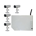 2.4ghz quatro canais receptor sem fio com quad 4x de visão noturna rechargable câmeras sem fio (szq368)
