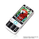 bx n9000 dual-kaart quad-band tv mobiele telefoon zilver en zwart